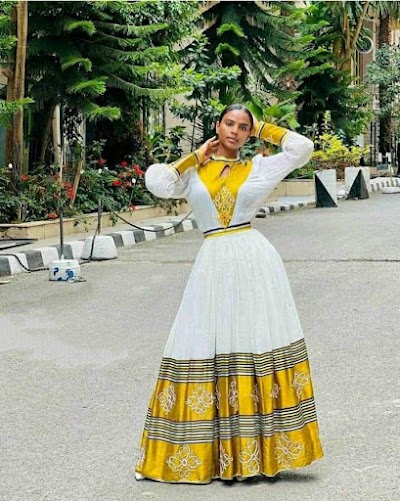 Mujiba Ethiopian traditional dress
